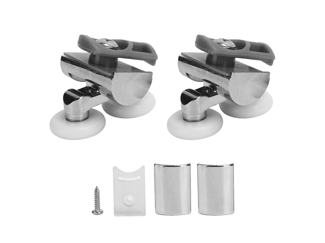 Ruedas Para Puertas De Ducha De 23 Mm Con Rodamiento Suave Y Duradero En Acero Inoxidable + Nailon.