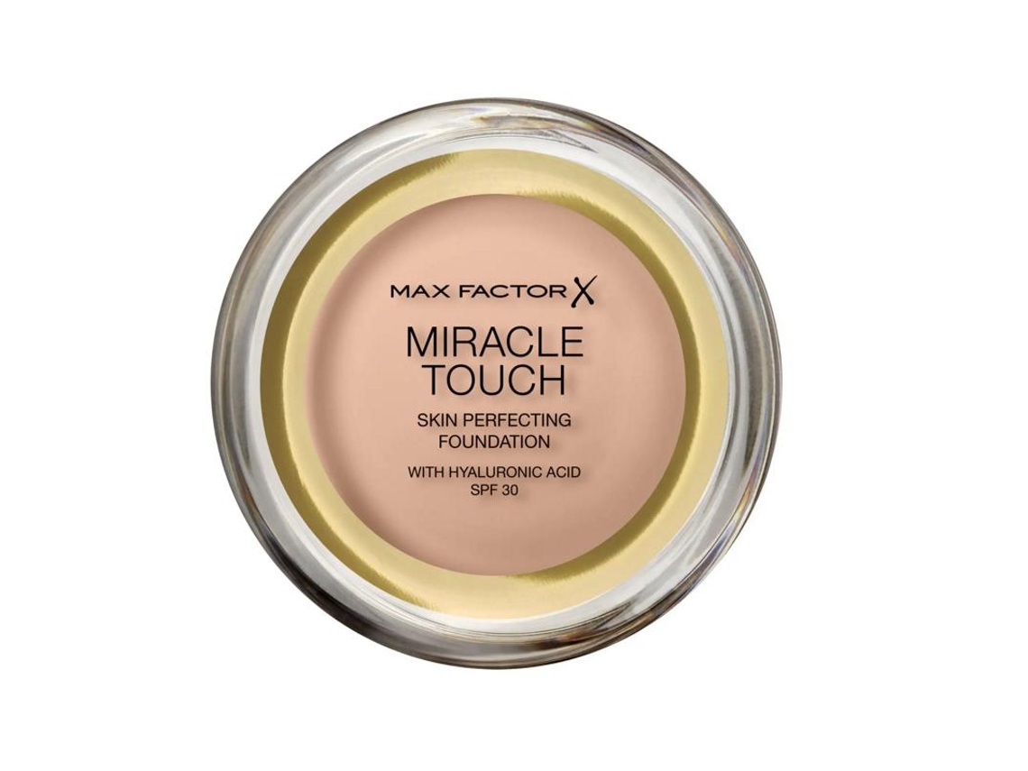Base de maquillaje cremosa perfeccionadora de la piel Miracle Touch de Max Factor, fórmula innovadora, tono 40 marfil, 11,5 g