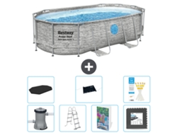 Bestway Piscina Bestway Power Steel Oval - 427x250x100 Cm - 8-peças S543