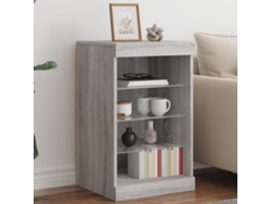 Aparador Con Luces Led Gris Sonoma 41x37x67 Cm