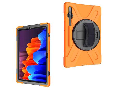 Carcasa de Silicone para Samsung Galaxy Tab s7 plus Laranja