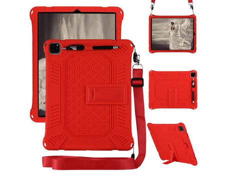 Carcasa de Silicone para iPad Pro 12.9 (2020)/iPad Pro 12.9 (2018) Rojo