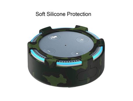 Carcasa de Silicone para Amazon echo dot 2 Negro
