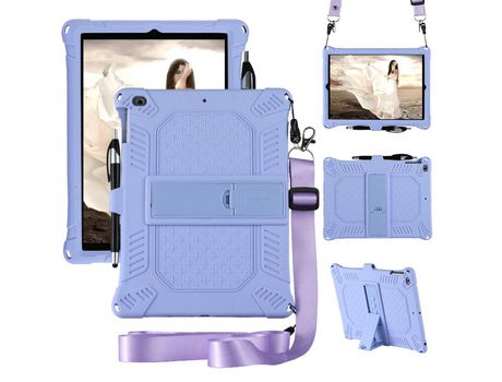 Carcasa de Silicone para iPad 9.7 (2018)/iPad 9.7 (2017)/iPad 5/iPad 6 Morado