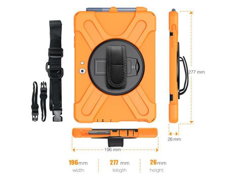 Carcasa de Silicone para Microsoft surface go/go 2 Laranja