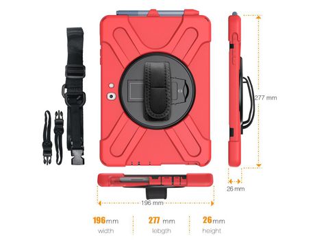 Carcasa de Silicone para Microsoft surface go/go 2 Rojo