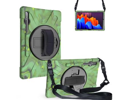 Carcasa de Silicone para Samsung Galaxy Tab s7 plus Camuflagem