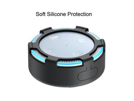 Carcasa de Silicone para Amazon echo dot 2 Negro