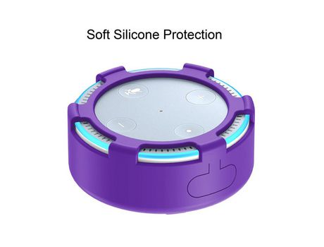 Carcasa de Silicone para Amazon echo dot 2 Morado