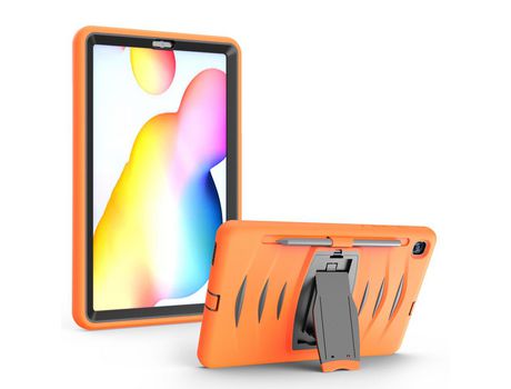 Carcasa de Silicone para Samsung Galaxy Tab s6 lite p610 Laranja