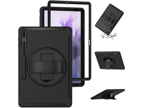 Carcasa para Samsung Galaxy Tab s7 fe t730/t735/t736b/t736n Negro