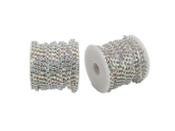 Recorte De Diamantes De Imitación De 10 Yardas, Resistente A La Oxidación, Superficie Brillante, Diseño Elegante Para Decoración.
