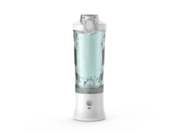 Licuadora Eifson de 600 ml con vaso de jugo en forma de diamante y 6 cuchillas (blanca)