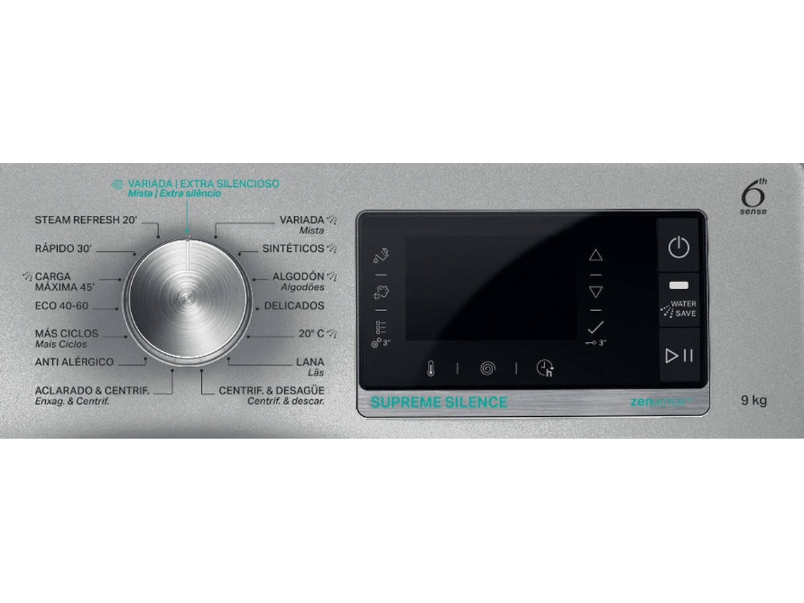 Lavadora WHIRLPOOL W8 W946SR SPT (9 kg - 1400 rpm - Inox)