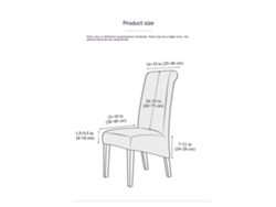 1 paquete de funda protectora extraíble para silla de comedor para el hogar, restaurante-01#-Tipo de encosto alto LUUCOZK