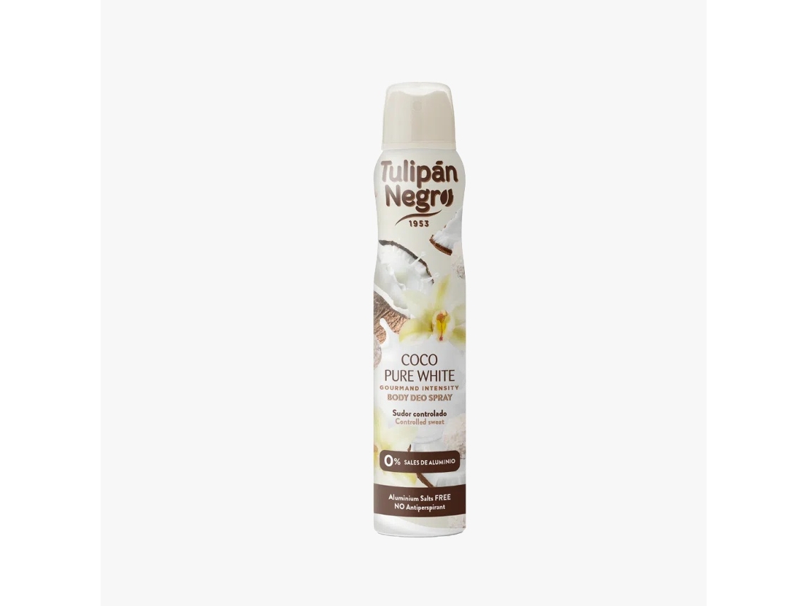 Desodorante en spray blanco puro de coco 200 ml