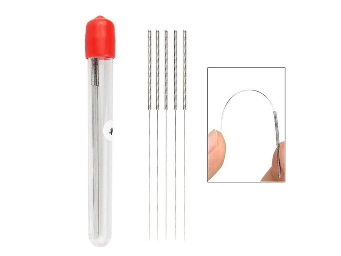 Nueva Aguja De Limpieza De Acero Inoxidable De 0,35 Mm Para Piezas De Impresoras 3d.