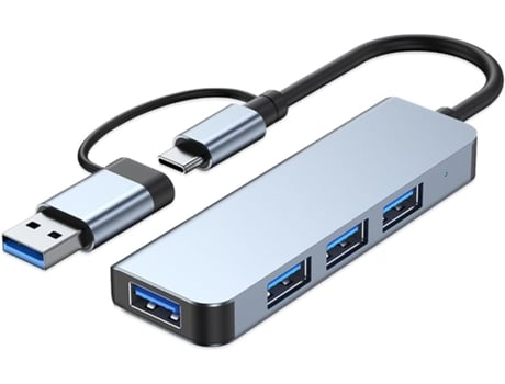 Eje Usb 3.0 Con Lector De Tarjetas Sd/Tf, 5 En 1 Divisor Usb Del Eje De Datos Usb Para Macbook, Pc, Portátiles VENISYMLIS