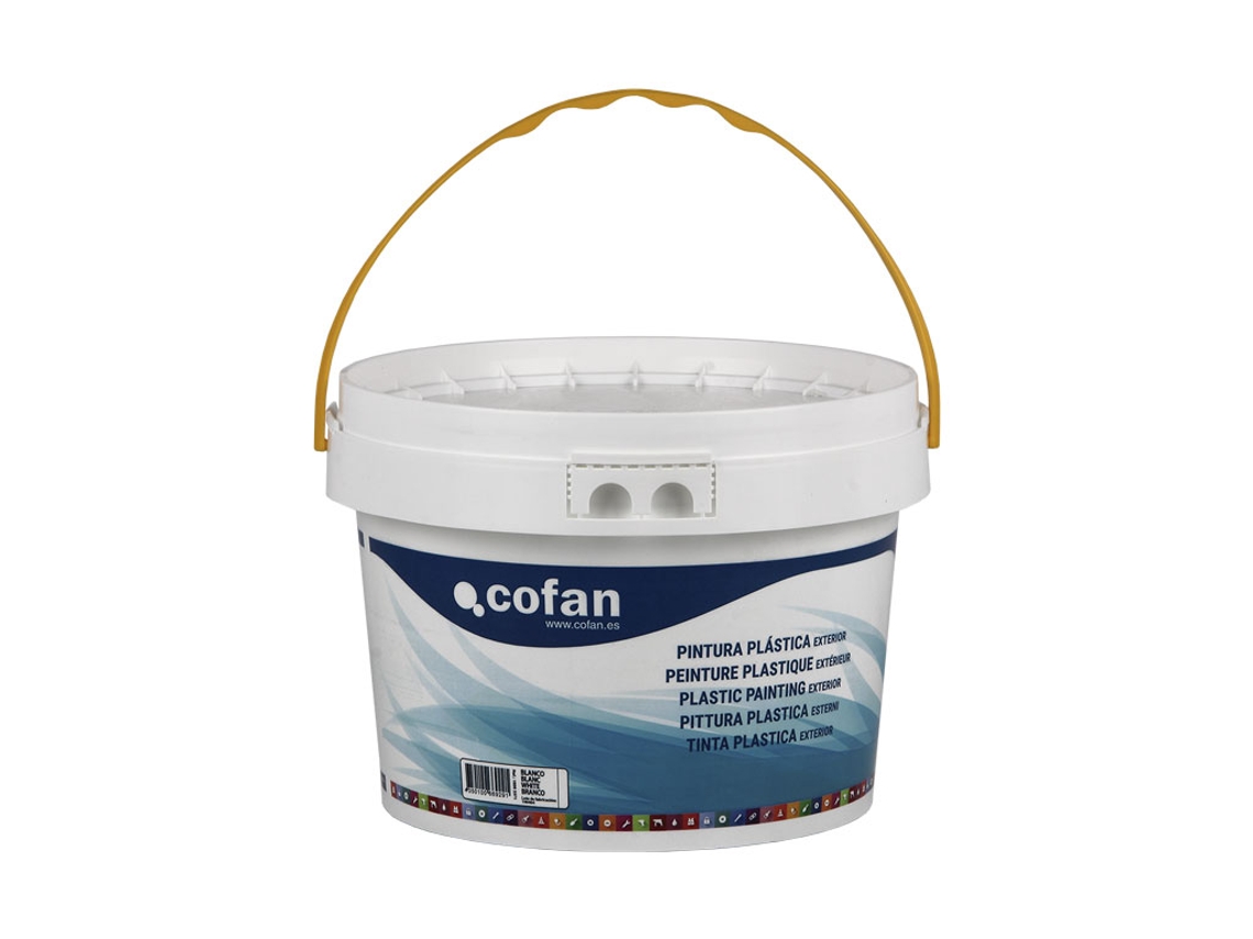 Pintura Plástica de exterior | Color Blanco Mate | Botes de varios tamaños