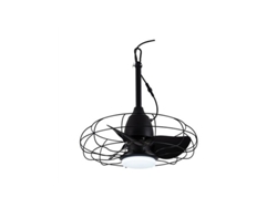 Ventilador LED Freshfan negro IP65 20 W 2000 lm CCT Dim Cristalrecord