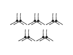 10pcs Reusable Side Brush For T10 For M8pro Robot Vacuum