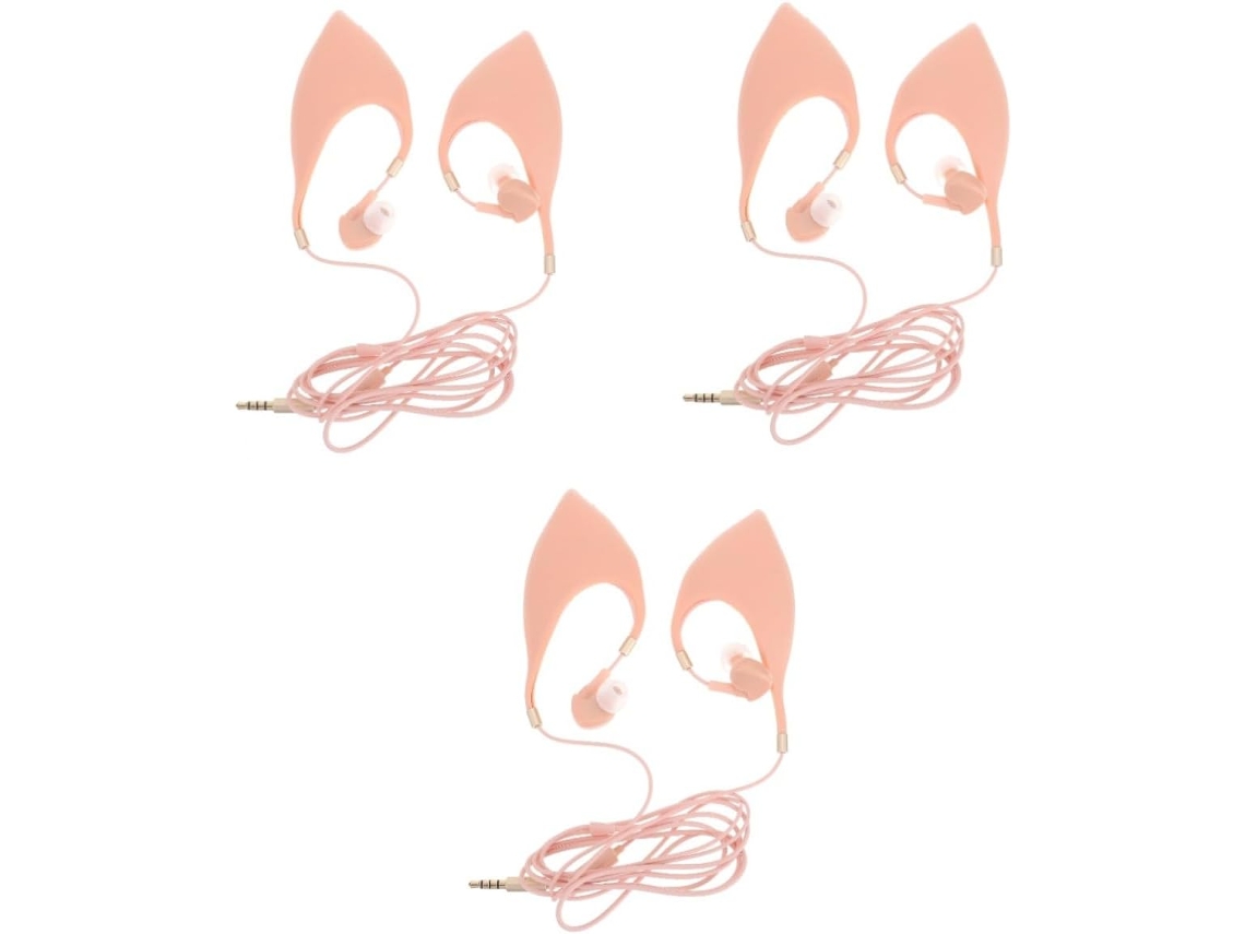 Auriculares Intrauditivos Decorativos De Halloween De 3 Piezas Con Micrófono - Accesorios Únicos Para Fiestas