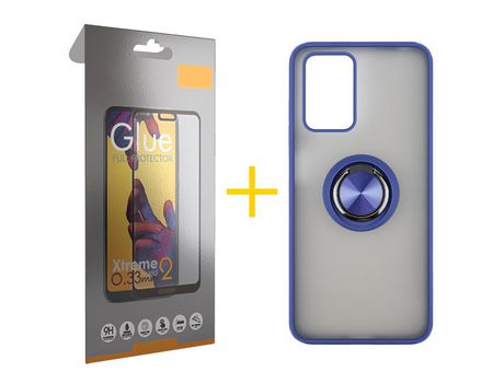 Kit Carcasa + Protector de Pantalla para Xiaomi Redmi 10 2022 SKYHE Azul