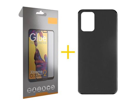 Kit Carcasa + Protector de Pantalla para Xiaomi Redmi 10 2022 SKYHE Negro