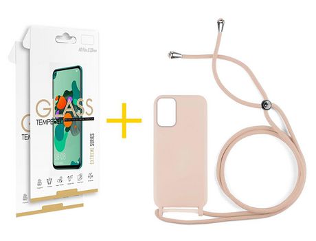 Kit Carcasa + 2 Protectores de Pantalla para Xiaomi Redmi 10 2022 SKYHE Rosa