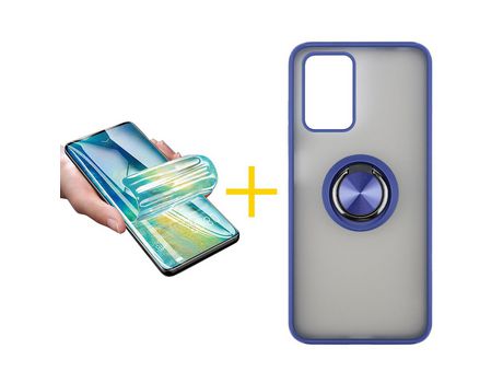 Kit Carcasa + Protector de Pantalla para Xiaomi Redmi 10 2022 SKYHE Azul