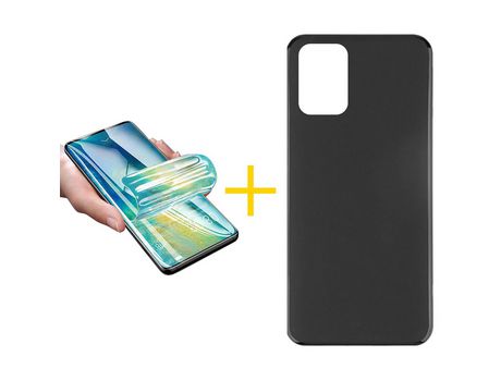 Kit Carcasa + Protector de Pantalla para Xiaomi Redmi 10 2022 SKYHE Negro