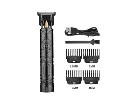 Cortapelos/Barba Recargable con 4 Peines Buda Negro GOEIK BY PC GO