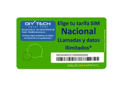 Tarjeta Sim 4g, Tarifa Móvil Nacional Con Llamadas Y Datos Ilimitados Diytech