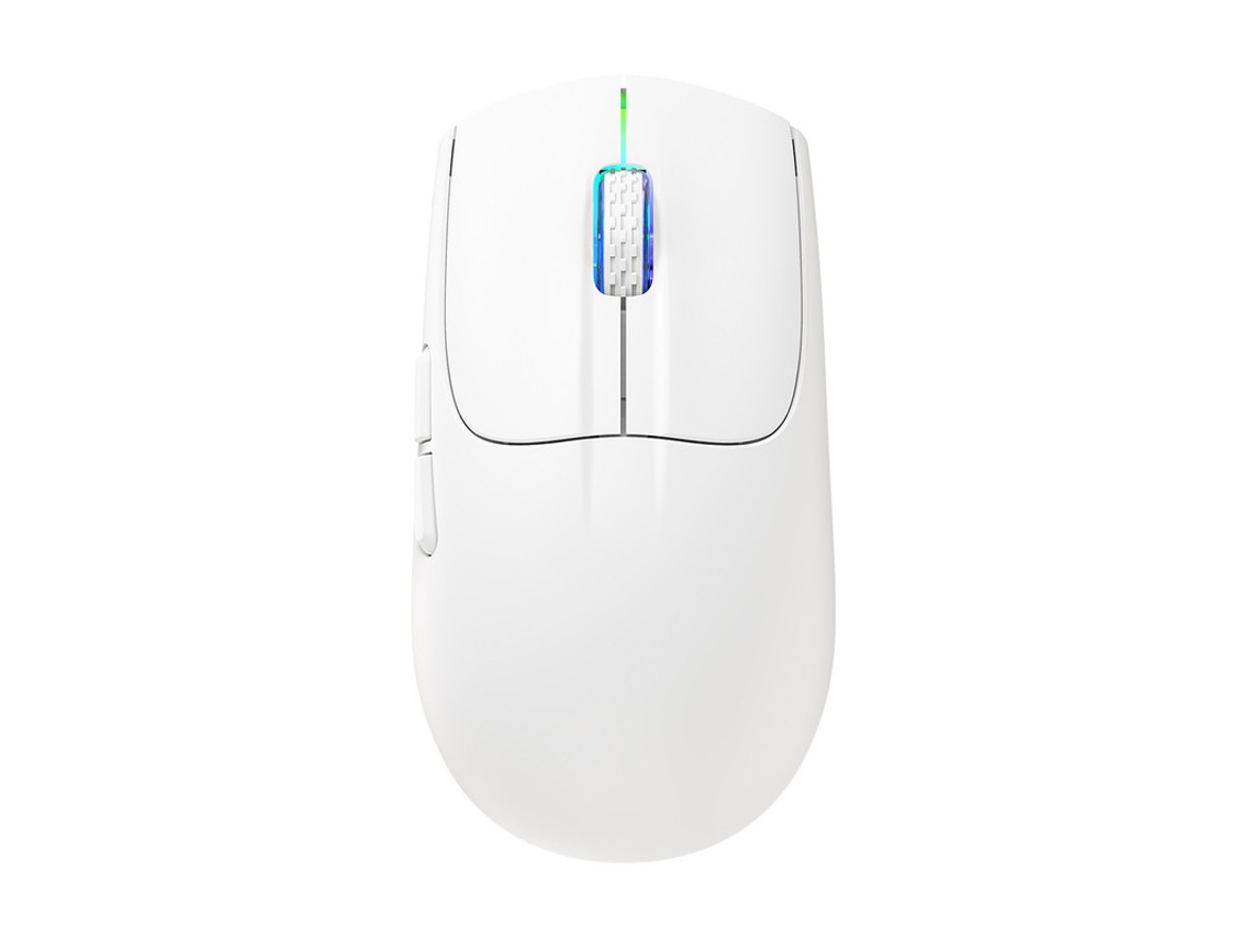 YIZHOOD X5 Ratón 3 Modos Recargables PAW3212 Sensor Óptico Inalámbrico RGB Gaming Batería E-sports Blanco