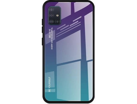 Protector de Pantalla Samsung Galaxy A51 LMOBILE Verde, Morado