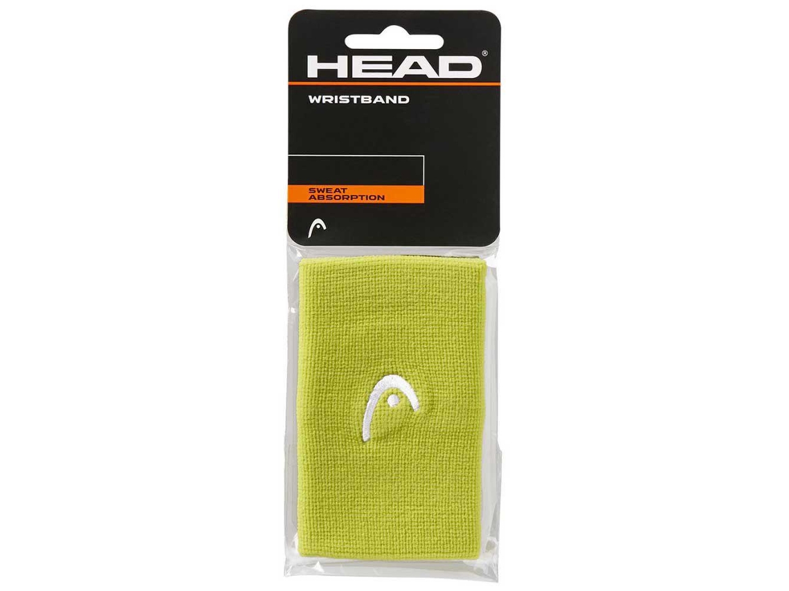 Puño para Hombre HEAD RACKET Logo 5´´ Verde para Tenis (Talla Única)
