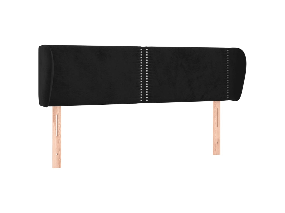 Maison Exclusive - Cabecero De Terciopelo Negro 147x23x78/88 Cm