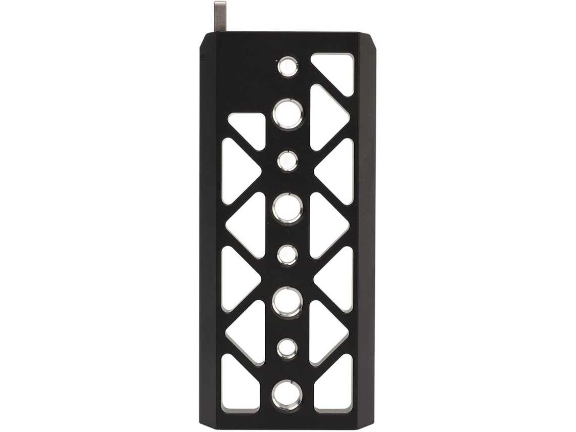 Placa de montaje trasera de aleación de aluminio ligera para cámara con orificios roscados de 1/4" y 3/8" y jaula. SFUSHOS