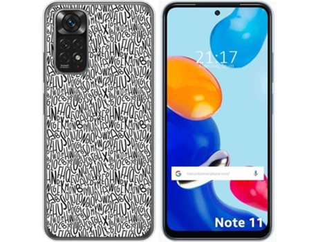 Carcasa Xiaomi Redmi Note 11 TUMUNDOSMARTPHONE Dibujos Letras Multicolor