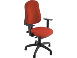 Silla de Escritorio Operativa UNIST Simpel Brazos ajustables (Rojo - Tapizada)
