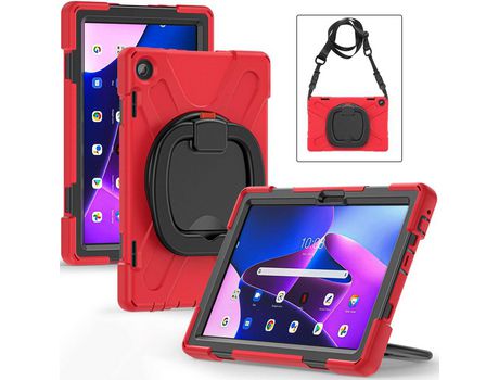 Capa para Lenovo Tab M10 Gen 3 Tb-328Fu/Tb-328Xu Rojo