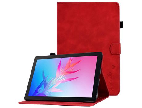 Capa para Huawei Enjoy Tablet 2/Matepad T 10 9.7''/T 10S 10.1''/Honor Pad 6 10.1''/Pad X6 9.7 Rojo