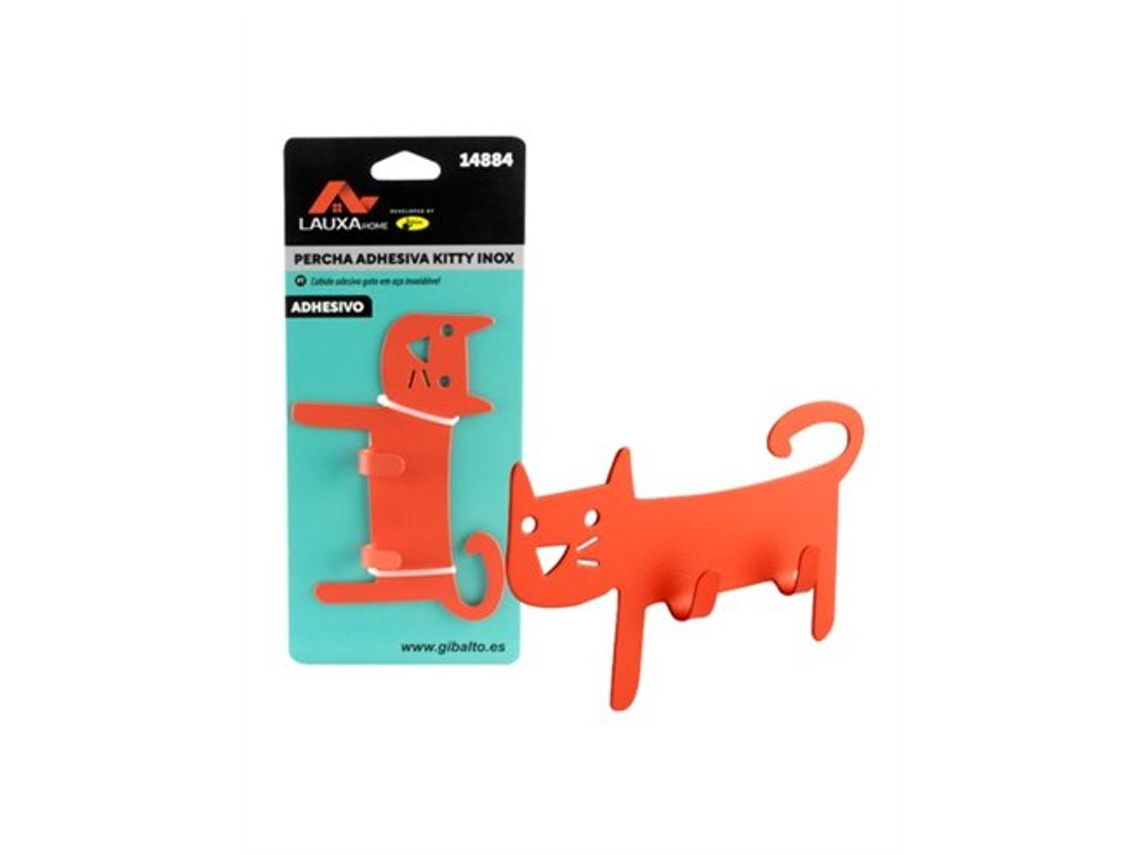 Percha adhesiva para gatos con 2 ganchos de acero inoxidable de Lauxa Home en colores surtidos.