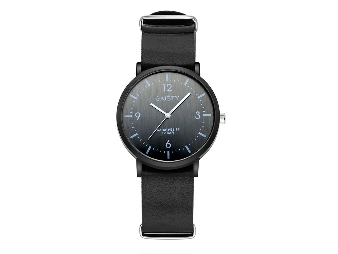 Reloj De Pulsera Analógico De Cuarzo Para Hombre Con Correa De Aleación (plateado, Esfera Negra)