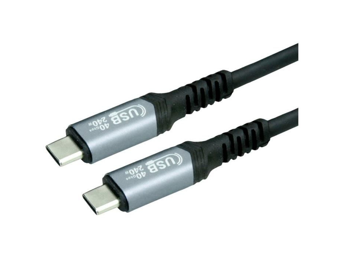 VALOR Cabo Usb Usb4 Usb-C Macho Usb-C Macho 1 M Preto Blindado 11.99.9086