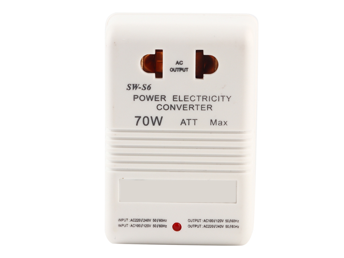 Convertidor/transformador De Voltaje Elevador Y Reductor De 70 W, 110 V-220 V, Enchufe Estándar Cn Para Electrodomésticos De Menos De 30 W (para Viajes).