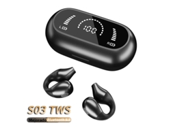 (negro) Auriculares Inalámbricos De Alta Fidelidad, Graves, Estilo Gancho Para La Oreja, Sonido Envolvente Estéreo, Bluetooth 5.3