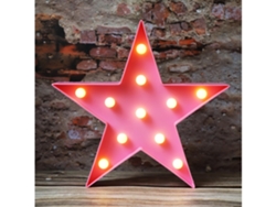 Luces Nocturnas De Cartel Luminoso De Led, Estrella Operada Por Batería Para Niños, Habitación De Guardería, Rosa Gusshious