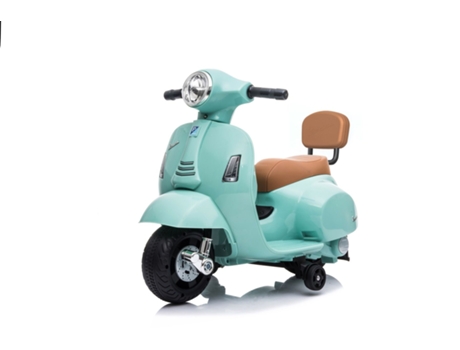 Moto VESPA Eléctrico para Niños Azul 0-3 Anos