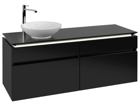 Villeroy &amp Boch Legato Vanity unit B588 1400x550x500mm lavabo a la izquierda iluminación LED